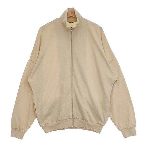 AURALEE SUPER HIGH GAUGE SWEAT ZIP ブルゾン 定価33000円 A23AB01CU コットン ジャージ 23AW ベージュ メンズ オーラリー【中古】5-0112T△