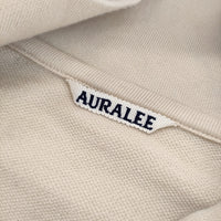 AURALEE SUPER HIGH GAUGE SWEAT ZIP ブルゾン 定価33000円 A23AB01CU コットン ジャージ 23AW ベージュ メンズ オーラリー【中古】5-0112T△