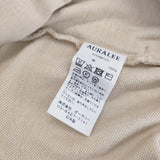 AURALEE SUPER HIGH GAUGE SWEAT ZIP ブルゾン 定価33000円 A23AB01CU コットン ジャージ 23AW ベージュ メンズ オーラリー【中古】5-0112T△