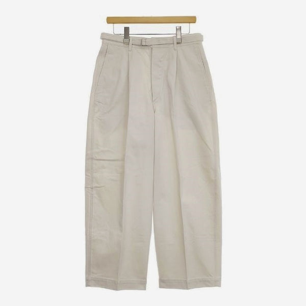 blurhms BELTED CHINOS 定価42900円 BHS23F024 チノパンツ 23AW キナリ オフホワイト メンズ ブラームス【中古】5-0202G∞