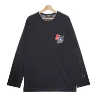 Yohji Yamamoto WILDSIDE ワイルドサイド 新品Hannya Long Sleeve T-shirt WJ-T35-013 Tシャツ ブラック メンズ ヨウジヤマモト【中古】4-1129M♪