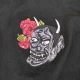 Yohji Yamamoto WILDSIDE ワイルドサイド 新品Hannya Long Sleeve T-shirt WJ-T35-013 Tシャツ ブラック メンズ ヨウジヤマモト【中古】4-1129M♪