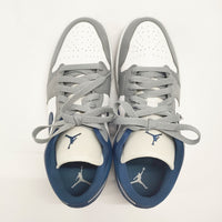 NIKE WMNS Air Jordan 1 Low Grey and Blue DC0774-042 27.5cm スニーカー グレー ブルー レディース ナイキ【中古】5-0109G◎