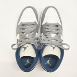 NIKE WMNS Air Jordan 1 Low Grey and Blue DC0774-042 27.5cm スニーカー グレー ブルー レディース ナイキ【中古】5-0109G◎