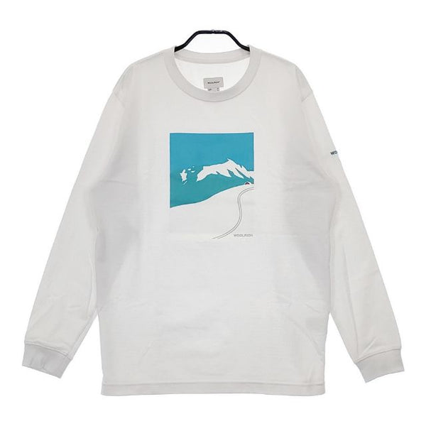 WOOLRICH Long Sleeve Ski Tee WJTE0035 長袖Ｔシャツ カットソー ロンＴ ホワイト メンズ ウールリッチ【中古】5-0125M∞