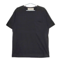 POLYPLOID Front Seam T-shirt 12-C-04 コットン 半袖Ｔシャツ カットソー ブラック メンズ ポリプロイド【中古】5-0519S∞