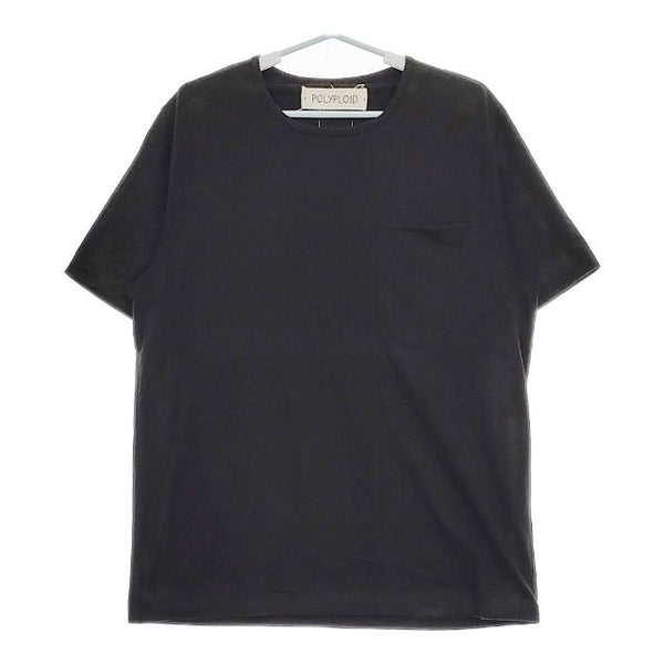 POLYPLOID Front Seam T-shirt 12-C-04 コットン 半袖Ｔシャツ カットソー ブラック メンズ ポリプロイド【中古】5-0519S∞