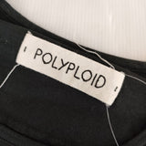 POLYPLOID Front Seam T-shirt 12-C-04 コットン 半袖Ｔシャツ カットソー ブラック メンズ ポリプロイド【中古】5-0519S∞