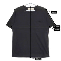 POLYPLOID Front Seam T-shirt 12-C-04 コットン 半袖Ｔシャツ カットソー ブラック メンズ ポリプロイド【中古】5-0519S∞