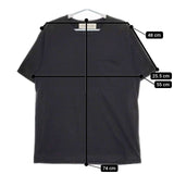 POLYPLOID Front Seam T-shirt 12-C-04 コットン 半袖Ｔシャツ カットソー ブラック メンズ ポリプロイド【中古】5-0519S∞