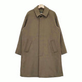 comm arch GEELONG LAMB MELTON COAT サイズ2 バルマカーンコート ステンカラーコート ブラウン メンズ コムアーチ【中古】4-1214A♪