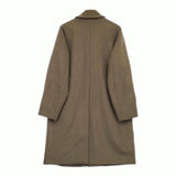 comm arch GEELONG LAMB MELTON COAT サイズ2 バルマカーンコート ステンカラーコート ブラウン メンズ コムアーチ【中古】4-1214A♪