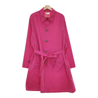 HERILL 新品 P/Silk Windybay Coat 23-020-HL-8000-1 サイズ2 定価110000円 ステンカラーコート ピンク メンズ ヘリル【中古】4-1214M♪