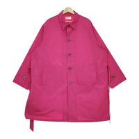 HERILL 新品 P/Silk Windybay Coat 23-020-HL-8000-1 サイズ2 定価110000円 ステンカラーコート ピンク メンズ ヘリル【中古】4-1214M♪