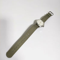 TIMEX/J.CREW vintage field army watch  ミリタリーウオッチ クオーツステンレスケース 腕時計 カーキ シルバー メンズ タイメックス/ジェイクルー【中古】5-0212G∞