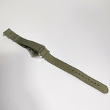 TIMEX/J.CREW vintage field army watch  ミリタリーウオッチ クオーツステンレスケース 腕時計 カーキ シルバー メンズ タイメックス/ジェイクルー【中古】5-0212G∞