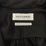 YASUTO KIMURA ヤストキムラ ヨーコ Yoko ドレス 木村康人 ギャザー ワンピース ブラック レディース【中古】4-1214M♪