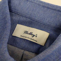NOLLEY'S ボタンダウン コットンポリエステル 半袖シャツ ブルー メンズ ノーリーズ【中古】5-0519S∞