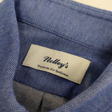 NOLLEY'S ボタンダウン コットンポリエステル 半袖シャツ ブルー メンズ ノーリーズ【中古】5-0519S∞