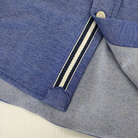 NOLLEY'S ボタンダウン コットンポリエステル 半袖シャツ ブルー メンズ ノーリーズ【中古】5-0519S∞