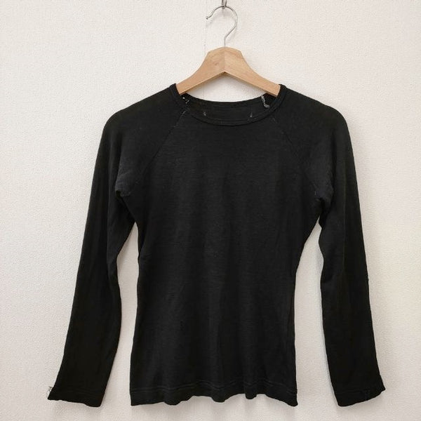 Maison Martin Margiela 最初期 アーティザナル アーカイブ シルク100％ 白タグ イタリア製 長袖Ｔシャツ カットソー ロンＴ ブラック メンズ メゾンマルタンマルジェラ【中古】5-0202M∞