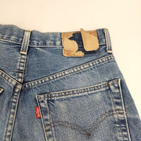 Levi's 502XX  赤耳 TALON タロンジップ 135周年 復刻 ジッパーフライ W29 ボタン刻印J22 デニムパンツ ブルー メンズ リーバイス【中古】5-0125G∞