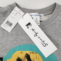 COMME des GARCONS SHIRT FM-T002 Andy Warhol アンディウォーホール スウェット 24SS グレー メンズ コムデギャルソンシャツ【中古】4-1214M♪