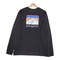 patagonia ロングスリーブラインロゴ リッジレスポンシビリティー 38517SP24 L 長袖Tシャツ 24SS ブラック メンズ パタゴニア【中古】5-0119M♪