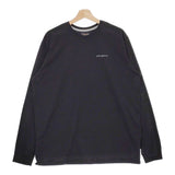 patagonia ロングスリーブラインロゴ リッジレスポンシビリティー 38517SP24 L 長袖Tシャツ 24SS ブラック メンズ パタゴニア【中古】5-0119M♪