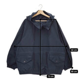 PORTER CLASSIC WEATHER SMOCK PARKA サイズ2 定価52800円 プルオーバー パーカー ネイビー メンズ ポータークラシック【中古】5-0119M♪