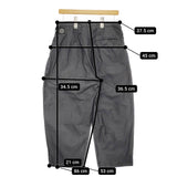 PORTER CLASSIC POPLIN BEBOP PANTS サイズS 定価39600円 パンツ 24SS チャコールグレー メンズ ポータークラシック【中古】5-0119M♪