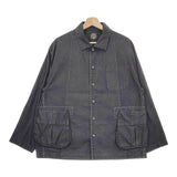 PORTER CLASSIC POPLIN MIL-SHIRT JACKET サイズ1 定価38500円 ジャケット チャコールグレー メンズ ポータークラシック【中古】5-0119M♪