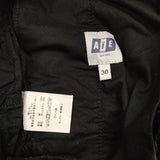 AiE サイズ30 太畝 コーデュロイテーパード パンツ ブラック メンズ エーアイイー【中古】4-1219T♪