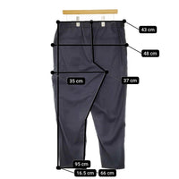 Graphpaper T/R Tropical Chef Pants GM222-40083 サイズF イージー パンツ ネイビー メンズ グラフペーパー【中古】5-0208M♪