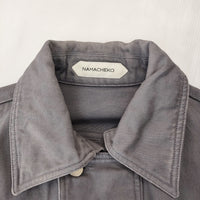 NAMACHEKO MANNI DENIM SHIRT デニムカバーオール サイズM デニムジャケット グレー メンズ ナマチェコ【中古】5-0119M♪