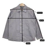 NAMACHEKO MANNI DENIM SHIRT デニムカバーオール サイズM デニムジャケット グレー メンズ ナマチェコ【中古】5-0119M♪