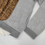 ohta 生地切替 長袖 トレーナー ポケット コルク サイズF スウェット グレー ブラウン レディース オータ【中古】5-0728M△