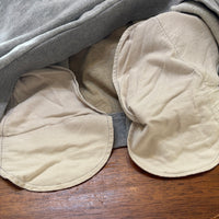 ohta 生地切替 長袖 トレーナー ポケット コルク サイズF スウェット グレー ブラウン レディース オータ【中古】5-0728M△