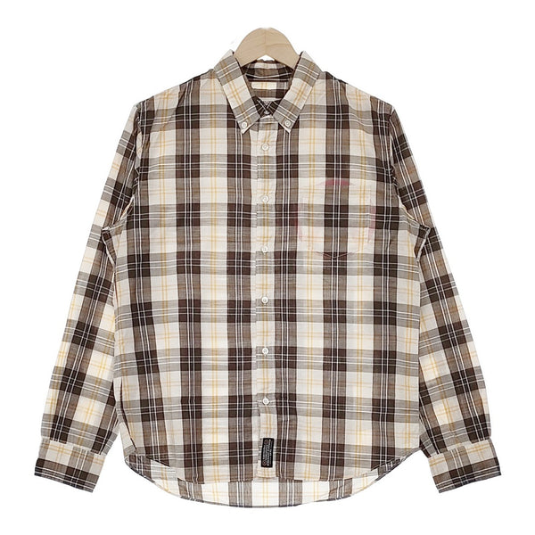 AFFA UNDERCOVER 藤原ヒロシ 高橋盾 アナーキーフォーエバー AF7S02 M 長袖シャツ ホワイト ブラウン メンズ エーエフエフエー【中古】5-0119M♪