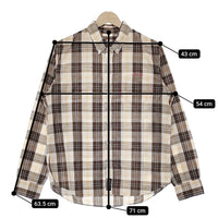AFFA UNDERCOVER 藤原ヒロシ 高橋盾 アナーキーフォーエバー AF7S02 M 長袖シャツ ホワイト ブラウン メンズ エーエフエフエー【中古】5-0119M♪