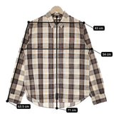 AFFA UNDERCOVER 藤原ヒロシ 高橋盾 アナーキーフォーエバー AF7S02 M 長袖シャツ ホワイト ブラウン メンズ エーエフエフエー【中古】5-0119M♪