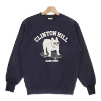 fLAnsisCA CLINTON HILL サイズS プリント 裏毛 犬 ユニセックス スウェット ネイビー メンズ フランシスカ【中古】5-0107T♪