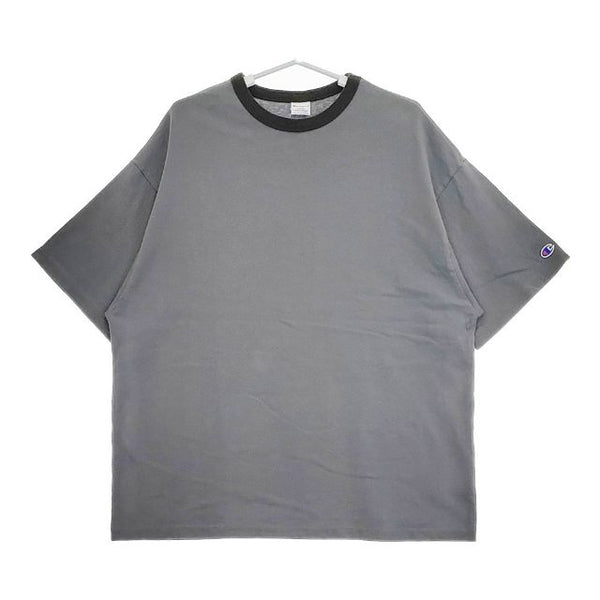Champion トリムTシャツ C8-T328 コットン 半袖Ｔシャツ カットソー グレー メンズ チャンピオン【中古】5-0519S∞