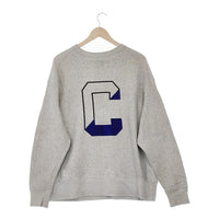 Sanca REV WEAVE COLLEGE SWEAT フロッキープリント S23FSW03 サイズ3 裏起毛 スウェット グレー メンズ サンカ【中古】5-0117T♪