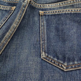 UNUSED UW0346 ダメージ加工 サイズ0 デニムパンツ ブルー メンズ アンユーズド【中古】5-0119G♪