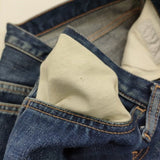 UNUSED UW0346 ダメージ加工 サイズ0 デニムパンツ ブルー メンズ アンユーズド【中古】5-0119G♪