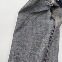 UNUSED UW0346 ダメージ加工 サイズ0 デニムパンツ ブルー メンズ アンユーズド【中古】5-0119G♪