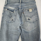 N.HOOLYWOOD Levi's 646 ブーツカット フレア  ダメージ加工 28 デニムパンツ ライトブルー メンズ エヌハリウッド【中古】5-0119G♪