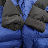 THE NORTH FACE ND92031 Him Down Parka サイズM ダウンジャケット ブルー ブラック メンズ ザノースフェイス【中古】5-0113A♪