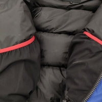 THE NORTH FACE ND92031 Him Down Parka サイズM ダウンジャケット ブルー ブラック メンズ ザノースフェイス【中古】5-0113A♪